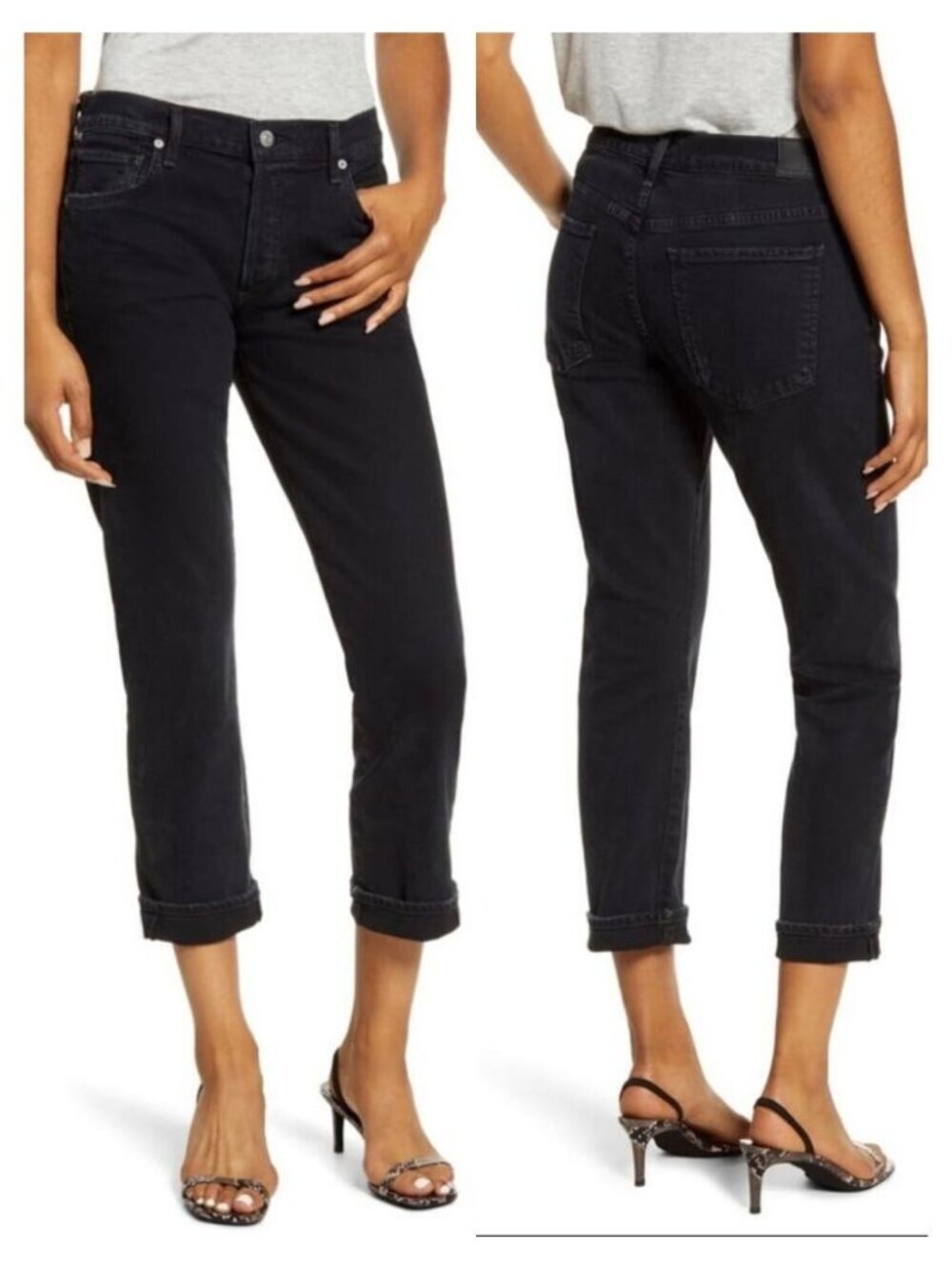CITIZENS OF HUMANITY Emerson Slim Fit Boyfriend in Nightingale Size 26